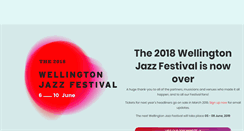 Desktop Screenshot of jazzfestival.co.nz
