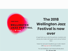 Tablet Screenshot of jazzfestival.co.nz
